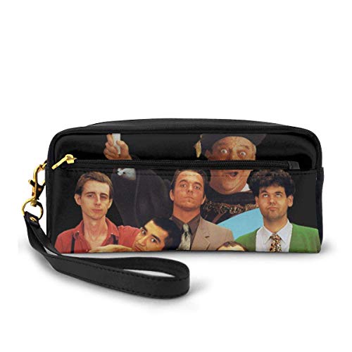 huatongxin Oingo Boingo Estuche de cuero para lápices Estuche de cosméticos y estuche de viaje para oficina y regreso a la escuela