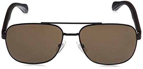 Hugo Boss Boss 0816/F/S NR RBR Gafas de sol, Negro (Mtblk Dkbrwn/Brw Grey), 61 Unisex-Adulto