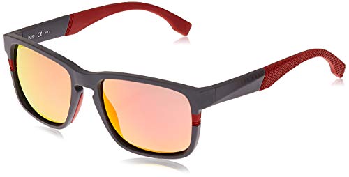 Hugo Boss BOSS 0916/S 7H 1XA Gafas de sol, Rojo (Mtgreydkred/Red Grey Speckled Pz Oleop), 57 Unisex-Adulto