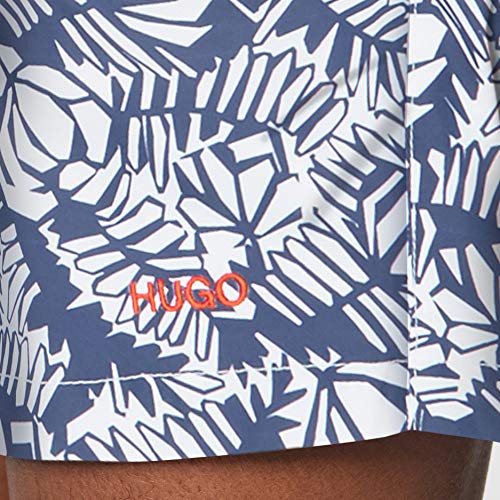 Hugo Boss Hawaii Pantalones Cortos, Azul (Dark Blue 405), XL para Hombre