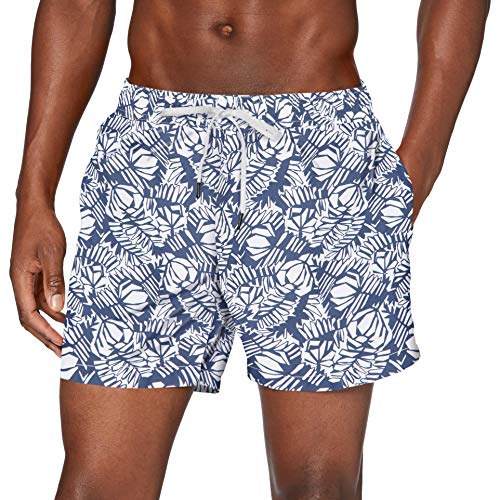 Hugo Boss Hawaii Pantalones Cortos, Azul (Dark Blue 405), XL para Hombre