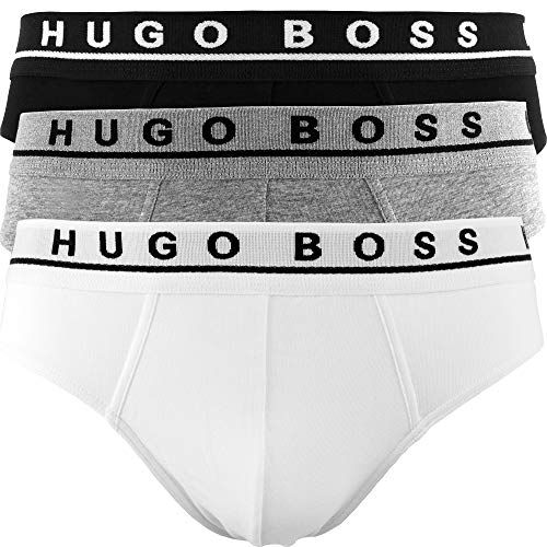 Hugo Boss Pack de 3 calzoncillos tipo slip weiss graumeliert schwarz extra-large