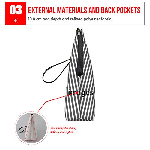 HUGS IDEA Jirafa Bolsa de Maquillaje de Mujeres Multiuso Cosmético Caso de Cuero PU Kit Titular Bolsos de Embrague