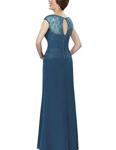 HUINI Encaje Beads Madre de Gasa de la Novia de Vestidos Largos Vestidos Formales con Chaqueta Size 54