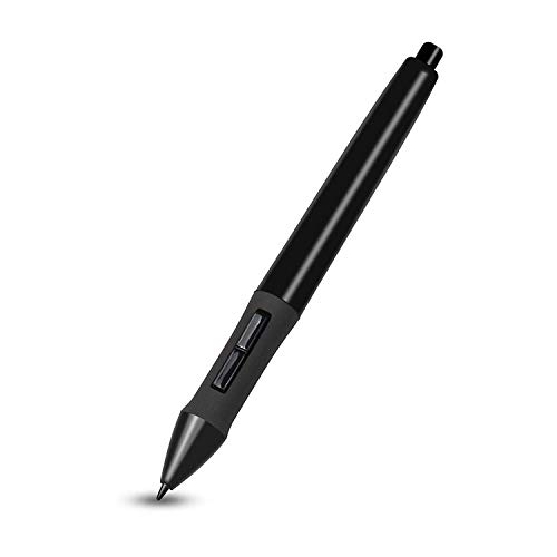 Huion P68 Bolígrafo Digital de Batería Lápiz Digital, 2048 Lápiz óptico de Sensibilidad a la Presión para Tableta de Dibujo Gráfica Inalámbrica Profesional (Negro)