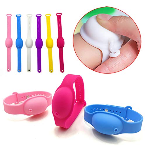 Huoyin Pulsera Dispensadora De Líquido, Pulsera Pulsera Dispensador De Silicona para Niños Adultos Al Aire Libre Mano Diaria