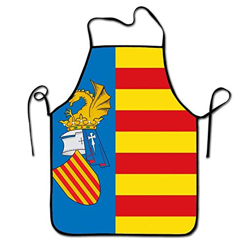 HUOZHE Spain Spanish Valencia-1 Unique Design Delantal Women Men Chef Home Barber Cocina Gardening