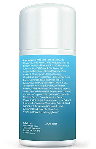 Hyaluron Mineral Creme para rostro, manos y escote: crema de día natural con ácido hialurónico, manteca de karité y 92 minerales oceánicos. Reduce las arrugas, líneas finas y estimula colágeno 100ml