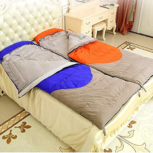 HYISHION Adulto Caliente Costura apósito Grande 100% Resistente al Agua Senderismo Mochila de Campamento es el Caso Que Lleva un tamaño Adulto, Ideal en Invierno: 220x80cm, Color: Azul SKYJIE