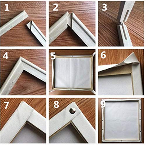 Hyllbb Diy pintura al óleo Perfume Amapolas Para Colorear Por Números Imágenes De Arte De Pared Para Sala De Estar Pintura Al Óleo Sobre Lienzo Óleo Cuadros Cuadros-40 * 50Cm,With Frame