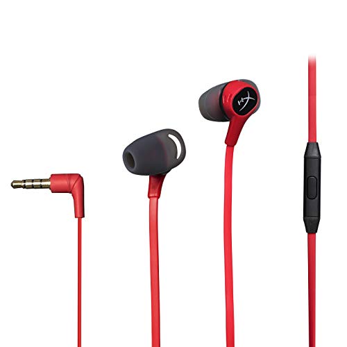 HyperX HX-HSCEB-RD Earbuds - Auriculares con micrófono Integrado, color rojo