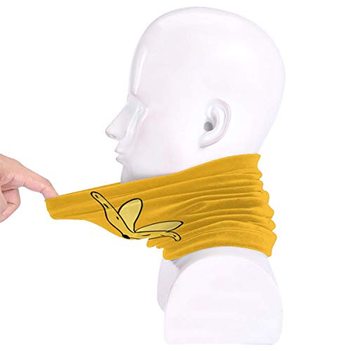 HYUS Divertido Naked Banana Microfiber Neck Warmer Diadema Bufanda Mascarilla Invierno al Aire Libre Deportes para Hombres y Mujeres