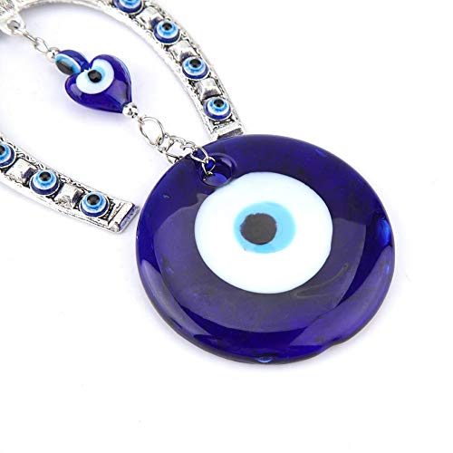 Hztyyier Adorno de Perlas de Mal de Ojo Azul Turco Amuleto Delicado Colgante de Vidrio Azul Inicio Lucky Protection Decoración Colgante de Pared - D