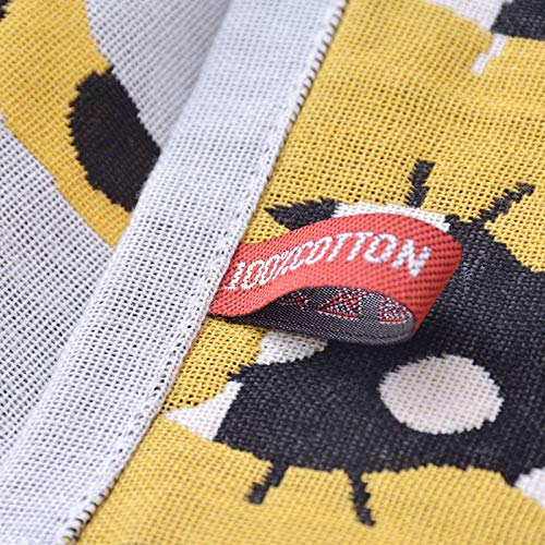 IAMZHL Premium New Children Baby Jacquard Toalla pequeña Rectangular Dibujos Animados Niños Toallas de baño Toalla de algodón de Tres Capas Absorbente Suave-5 50 x 25 cm