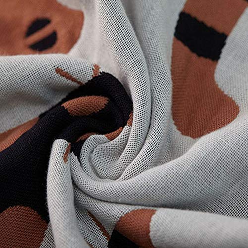 IAMZHL Premium New Children Baby Jacquard Toalla pequeña Rectangular Dibujos Animados Niños Toallas de baño Toalla de algodón de Tres Capas Absorbente Suave-5 50 x 25 cm