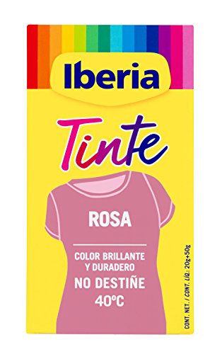 Iberia - Tinte Rosa para ropa, 40°C