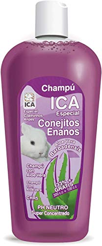 ICA CHR5 Champú con Aloe Vera para Conejos Enanos