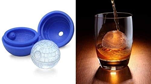 Ice Cube Mold, 2 Piezas De Silicona 3D Ice Cube Food Mold Tray Para Star Wars, Death Star Lovers O Party Theme