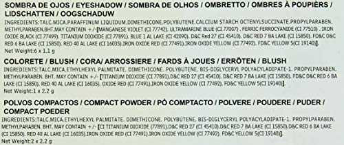 IDC Color paleta maquillaje Couture -sombras ojos, colorete y polvos compactos