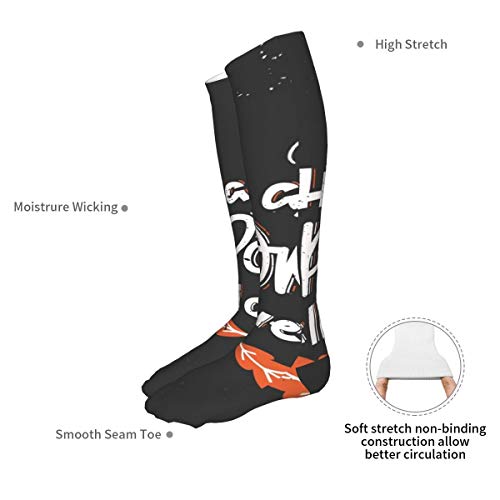 iksrgfvb Vector tarjeta de felicitación de Halloween, folleto, pancarta, plantillas de carteles. Have A SpookySupport cojines gruesos en calcetines de pantorrilla de 3 x 50 pulgadas