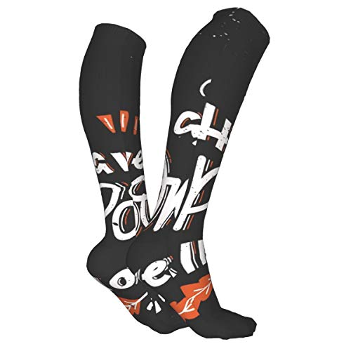 iksrgfvb Vector tarjeta de felicitación de Halloween, folleto, pancarta, plantillas de carteles. Have A SpookySupport cojines gruesos en calcetines de pantorrilla de 3 x 50 pulgadas