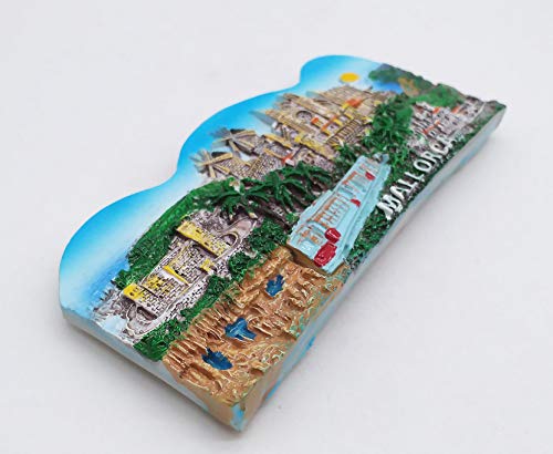 Imán en 3D de Mallorca, España, recuerdo de viaje, colección de regalo para decoración del hogar y la cocina, para pizarra blanca o nevera