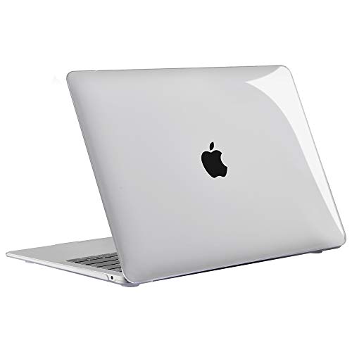 iNeseon Funda para 2020/2019/2018 MacBook Air 13 Retina, Protectora Rígida Carcasa y Cubierta del Teclado para MacBook Air 13 Pulgadas (Modelo A2179/A1932) con Touch ID, Cristal Claro
