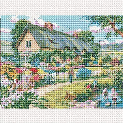 Injoy - Pintura de diamantes de imitación en 5D, punto de cruz, diseño de diamantes, para decoración del hogar, 15,7 x 11,8 pulgadas