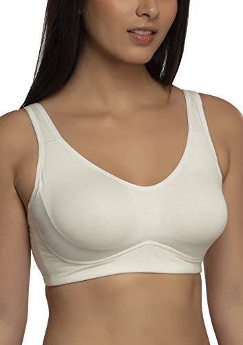Inner Sense - Sujetadores de algodón orgánico y saludable para mujer (correas delanteras acolchadas, sin cables, cobertura completa)