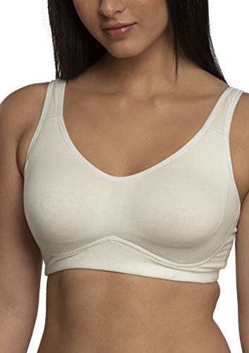 Inner Sense - Sujetadores de algodón orgánico y saludable para mujer (correas delanteras acolchadas, sin cables, cobertura completa)