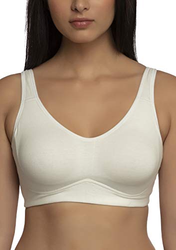 Inner Sense - Sujetadores de algodón orgánico y saludable para mujer (correas delanteras acolchadas, sin cables, cobertura completa)