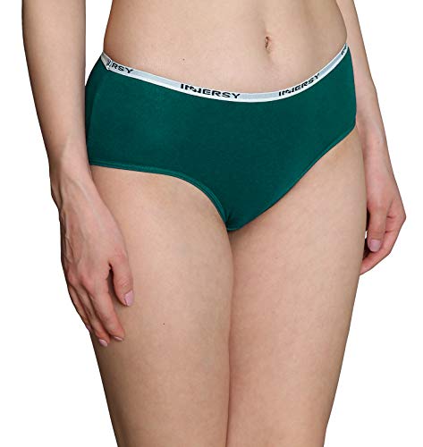 INNERSY Bragas Mujer Culotte de Algodón Braguitas Ropa Interior Cómoda y Sexy Pack de 6 (L-EU 42, Oscuro)