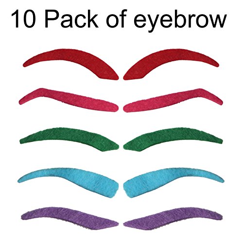 InnoBase Bigotes Falsos Autoadhesivos Disfraz Bigotes Postizos Disfraz de Halloween Carnaval Cosplay Rizado Partido Mascarada Photo Booth Atrezzo Traje de Fiesta Rendimiento(41pcs)