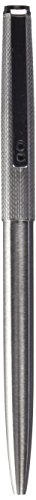 Inoxcrom City - Bolígrafo de punta redonda, guilloche de metal, color plateado