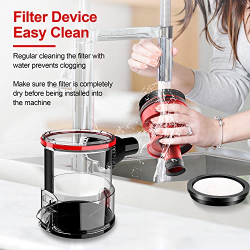 INSE Aspirador con Cable, 3 En 1 Vertical y de Mano, Hogar Escopa Aspiradora, Poderosa Succión 18Kpa, 600W, 1L, Hepa Filtro Lavable, 3 Cepillos Ajustable [Clase de Eficiencia Energética A+]