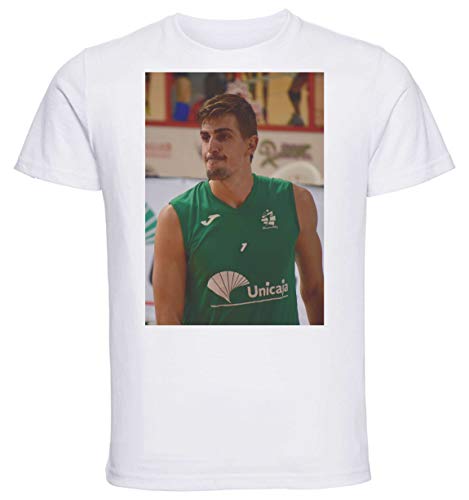 Instabuy T-Shirt Unisex - White Shirt - Volleyball - Jorge Almansa Size Small