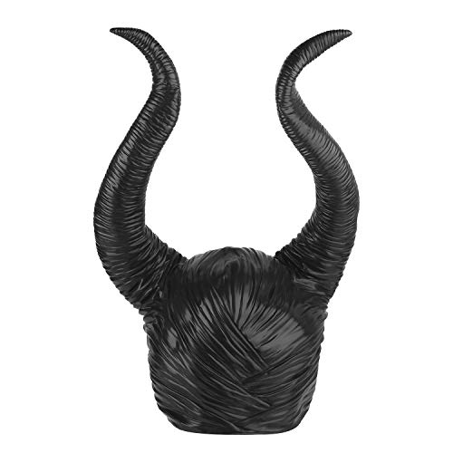 Instenira - Sombrero Maléfica para disfraz de Halloween (talla única), color negro