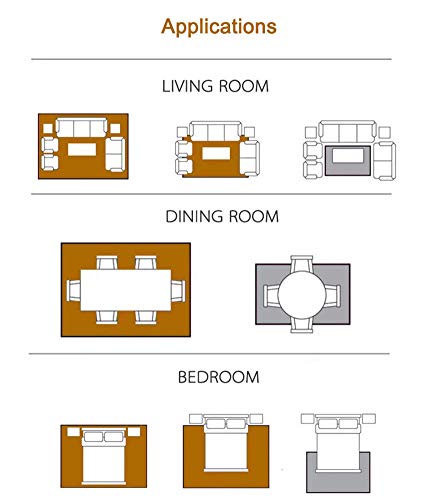 Insun Alfombra Shaggy de Pelo Largo Redondo Alfombra de Monocromática Decoración Interior Lavable Antideslizante para Sala de Estar y Dormitorio Crema 130cm Diámetro