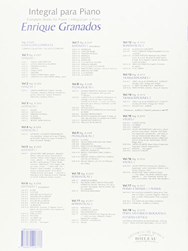 Integral para piano Enrique Granados: Goyescas 1 - B.3303