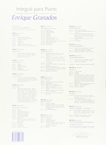 Integral para piano Enrique Granados: Románticas 2 - B.3311