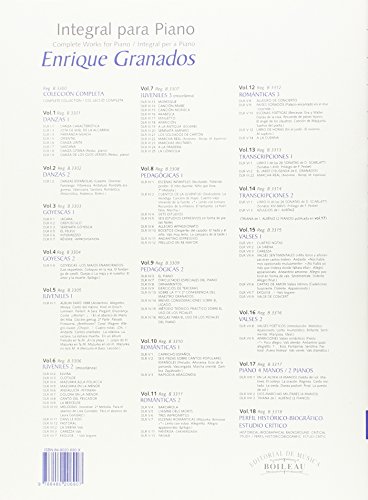 Integral para piano Enrique Granados: Valses 2 - B.3316