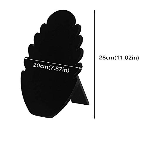 Integrity.1 Exhibición de Collar, Soportes de Cadena de Terciopelo, Exhibición de Collar de Terciopelo Negro, con 5 Muescas, para Pulseras, Collares, Almacenamiento de Joyas Colgantes