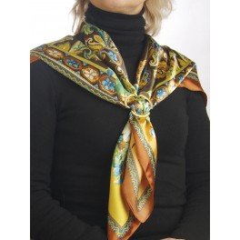 Intercharms© - Broche para bufandas color dorado y plateado