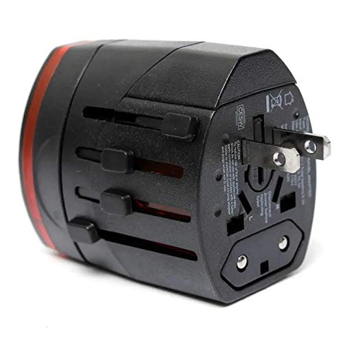 Interruptor de Pared Luz AC Adaptador convertidor de Enchufe de energía del AU/UK/US duales/UE Puertos USB Recorrido de la Pared del Adaptador Universal del Cargador
