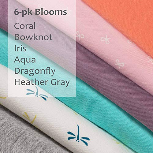 Intimate Portal Algodón Braguitas Ropa Interior Embarazo Premamá de Bajo el Vientre Gris Morado Naranja Verde Libélula Bowknot (PK de 6) M