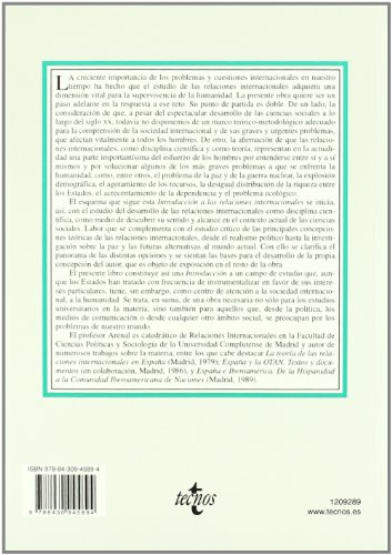 Introducción a las relaciones internacionales (Derecho - Biblioteca Universitaria de Editorial Tecnos)