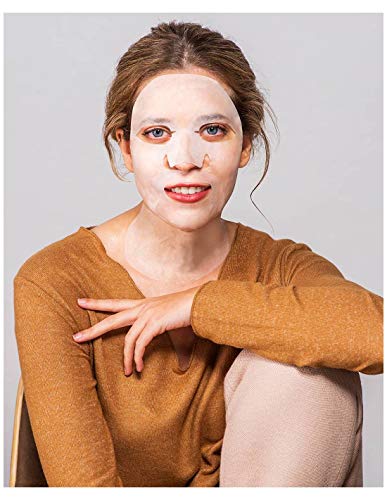 Iroha Nature - Mascarilla Cara y Cuello de Tisú con Colágeno, 1 unidad | Mascarilla Tissue Colágeno y Ácido Hialurónico