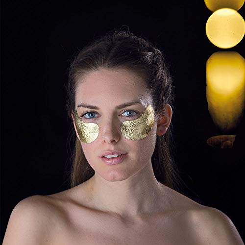 Iroha Nature - Parches Foil para Ojos Divine, Extra Reafirmantes, con Oro 24k y colágeno, 2 unidades | Parches Contorno Ojos Oro 24k Extra Reafirmantes