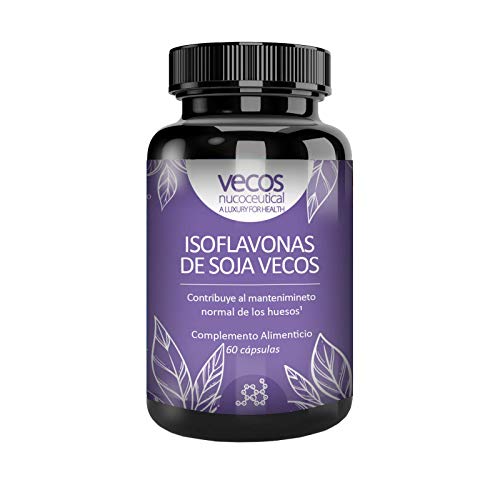 Isoflavonas de Soja con Calcio, Magnesio y Zinc 60 cápsulas Vegetales. Contra los síntomas de la menopausia, el cansancio y la fatiga