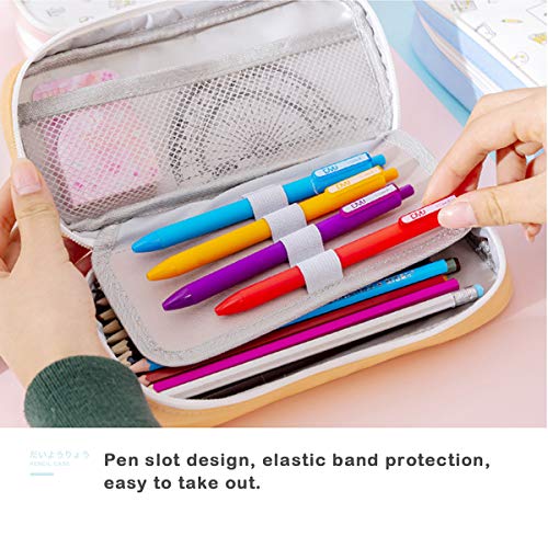 iSuperb Estuche Bolsa de lápices Escolar bolsillo lápiz Bag Pencil Case Cosmética Pouch (Azul)